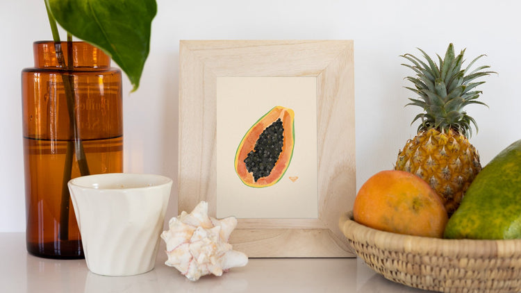 Say A L O H A to our Printable Tropical Fruit Art