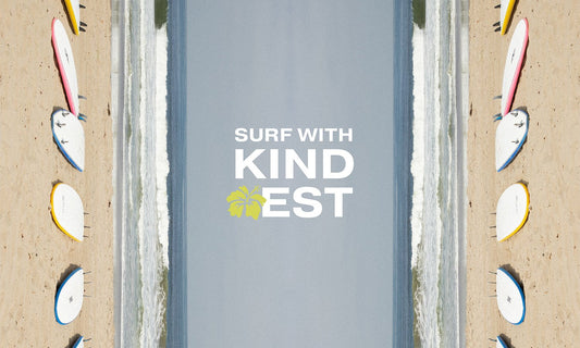 Surfing with Kind.est in Santa Monica with the Surf Bus Foundation