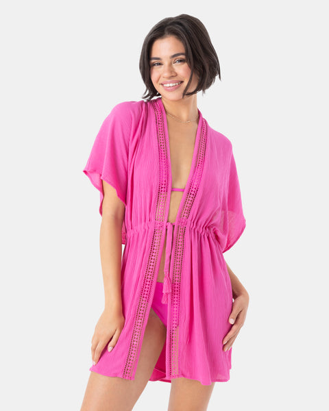 Sun Kissed Kimono Cover Up Dress - Roxy
