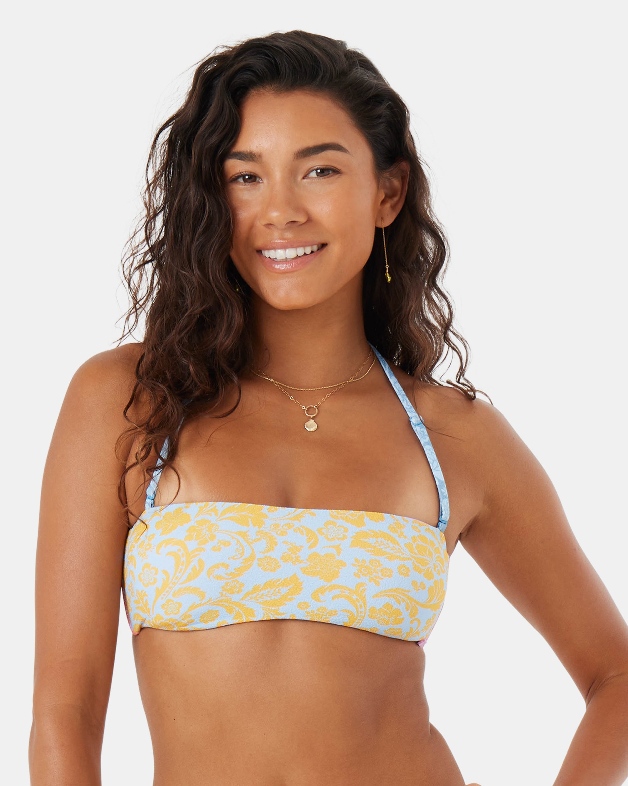 [ROCKCAKE] Linea Eyelet Bikini Top /追跡付 MUSINSA公式 | ROCKCAKE Linea Eyelet Bikini Top - Charcoal