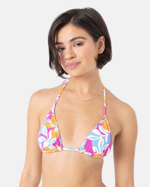 Topanga Canyon Mini Tiki Triangle Bikini Top - Roxy