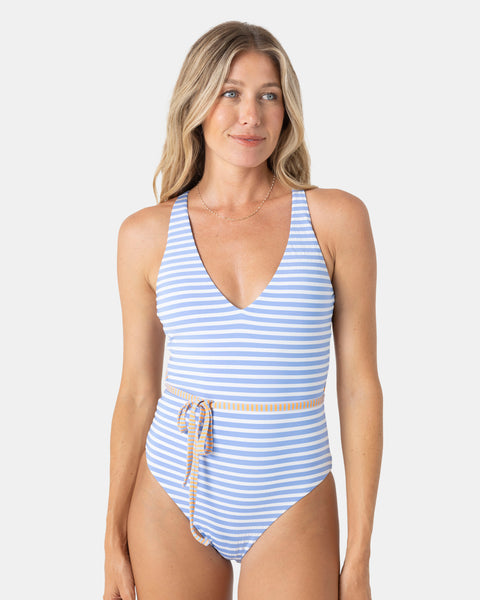 Pacific Coast Highway Reversible Plunge One Piece Swimsuit - Roxy