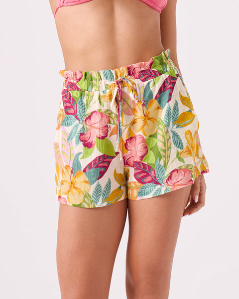 Hot Tropics Stoke Cover Up Short - ROXY