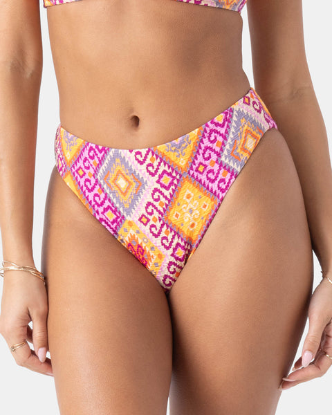 La Palma Midrise High Leg Bikini Bottom
