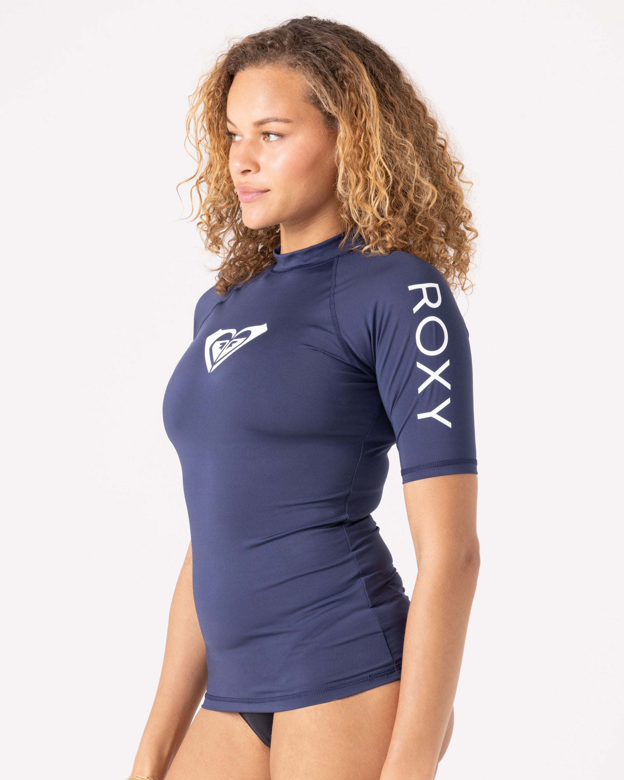 Whole Hearted Short Sleeve Rashguard - Roxy
