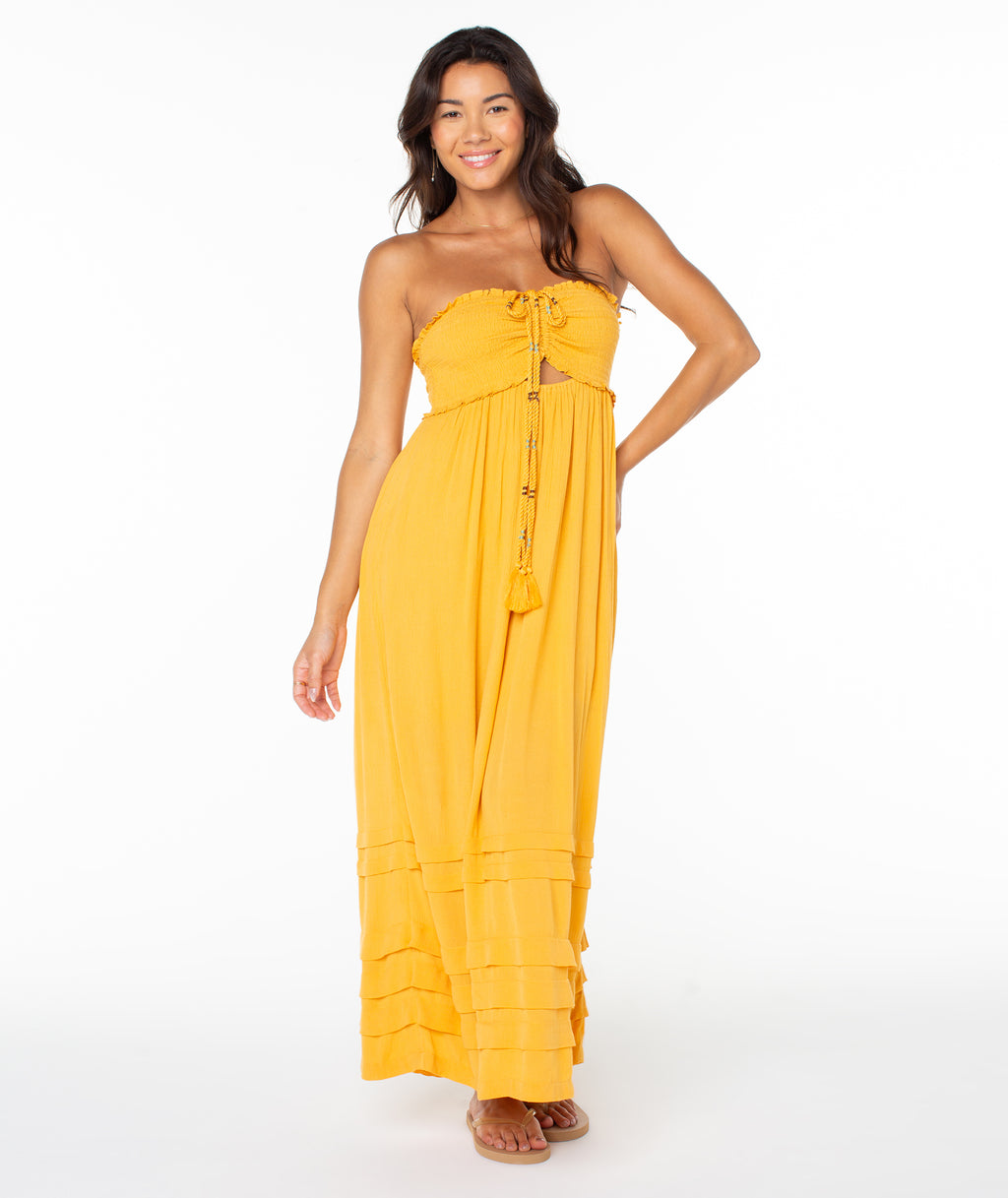 roxy golden dawn dress Roxy Golden Dawn Dress-Egret main image 1
