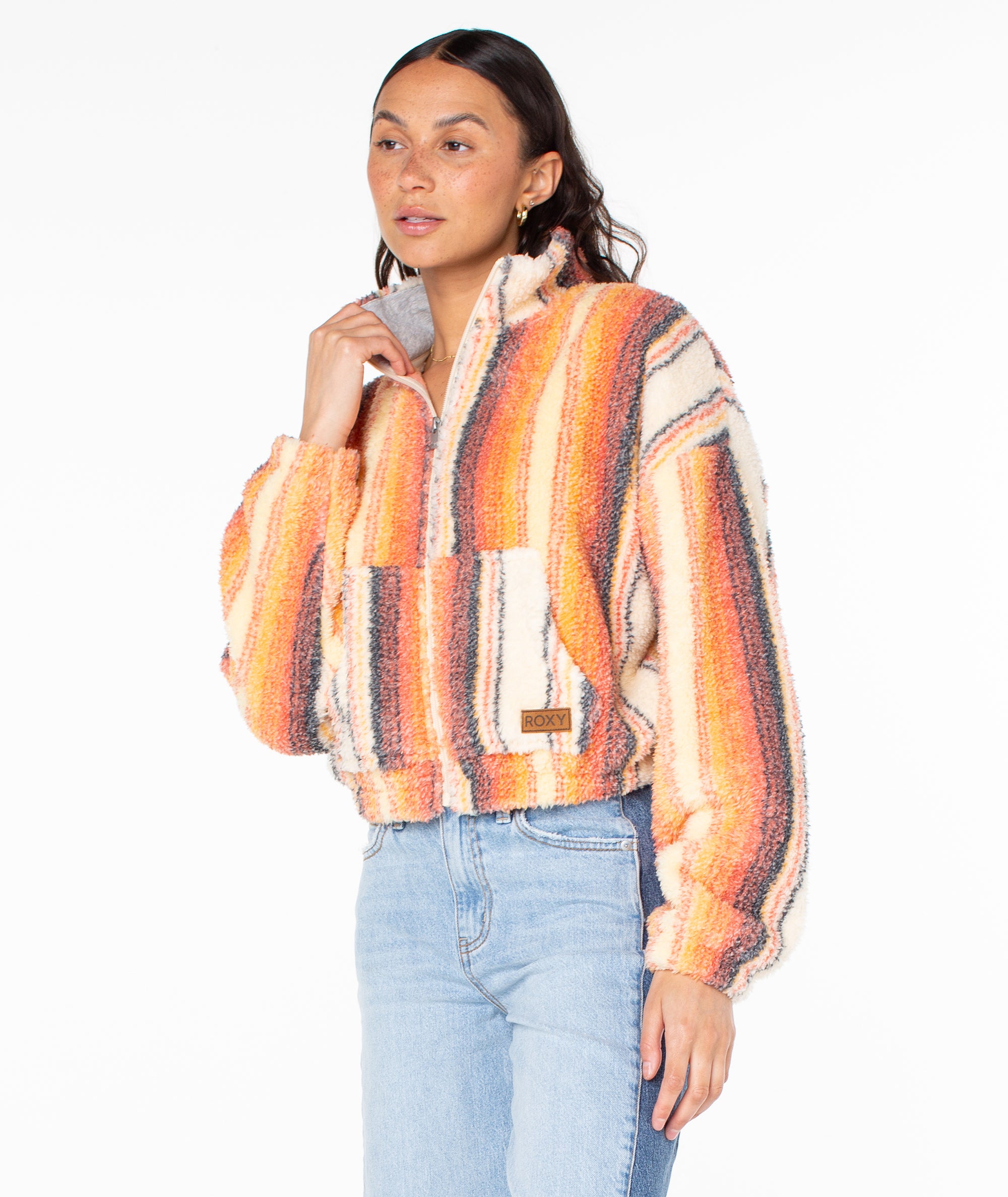 ROXY カラフルフードジャケット Cold Surf Zip Up - Roxy