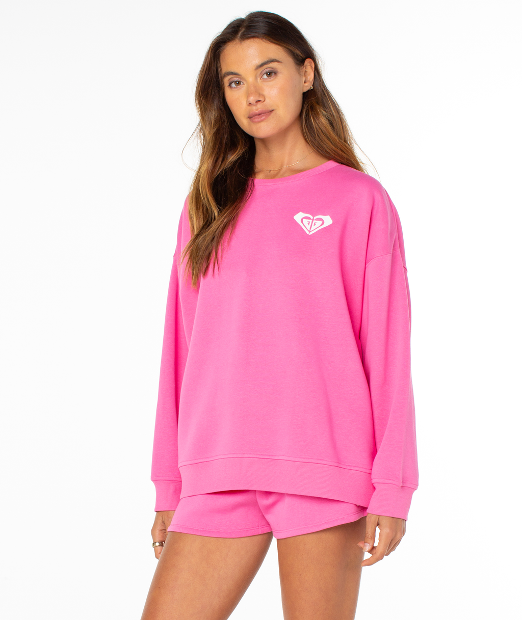 【1734】ROXY　ロキシー　MOONRIDE＿AF　ムーンライド Surfing By Moonlight Logo Top - Roxy