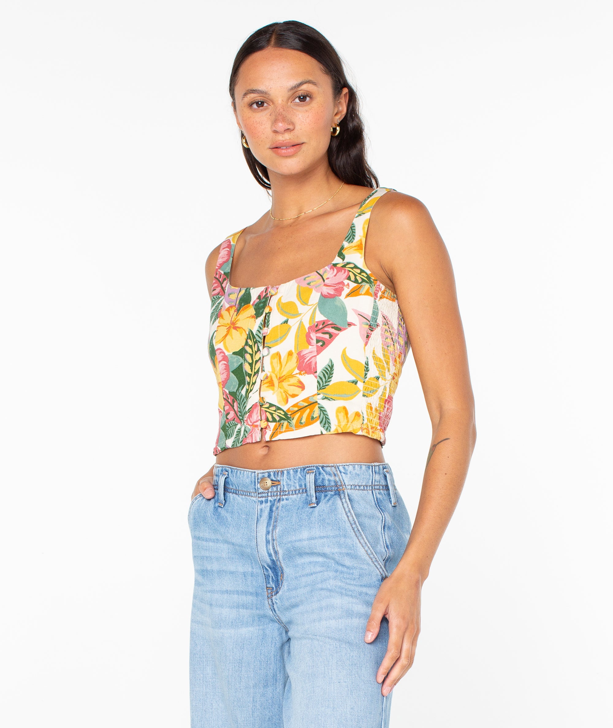 ROXY WAHINE 142 × UNION MILAN M Maui Sessions Top - Roxy