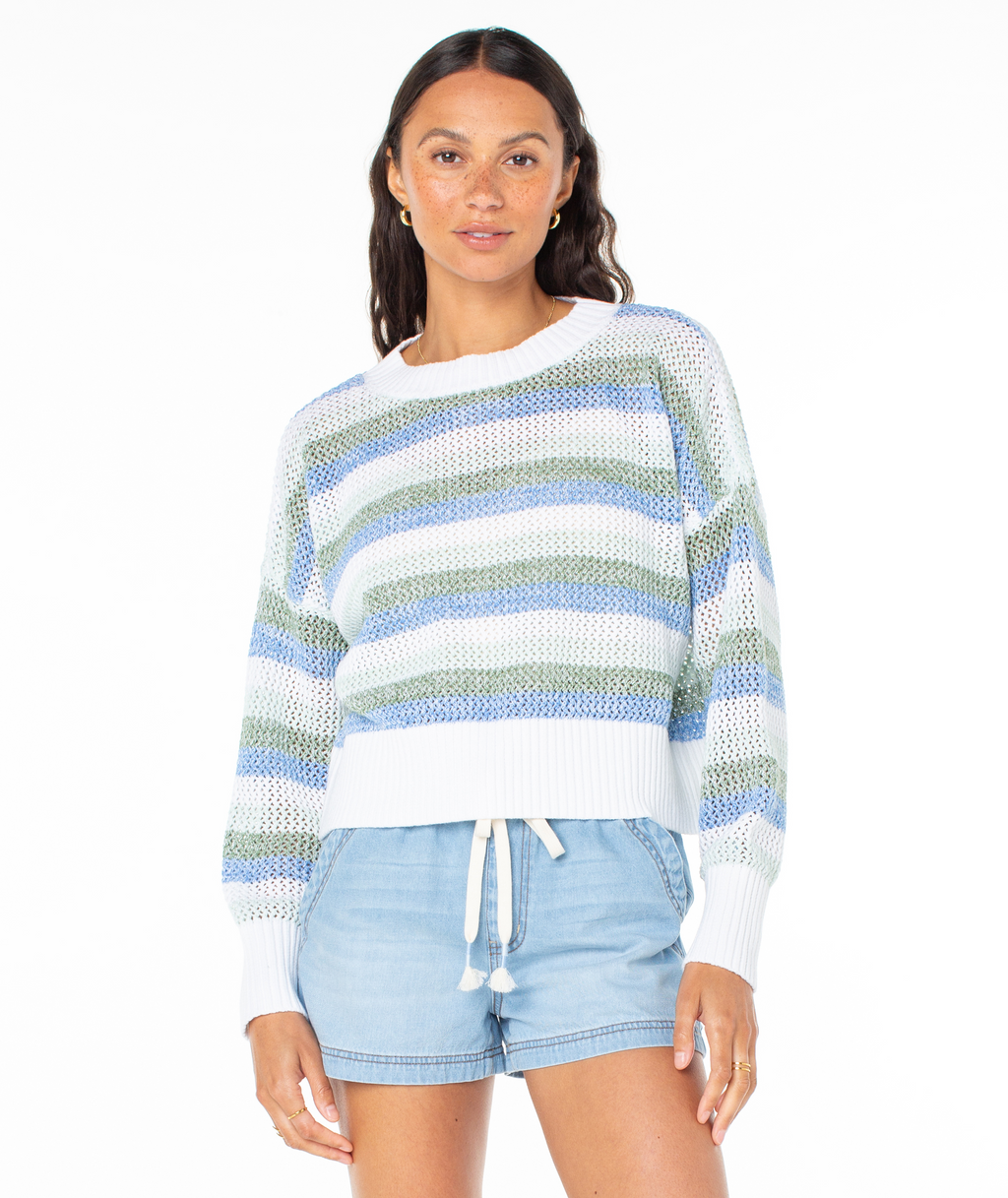 Frankie Stripe Sweater - Roxy Frankie Stripe Sweater - Roxy
