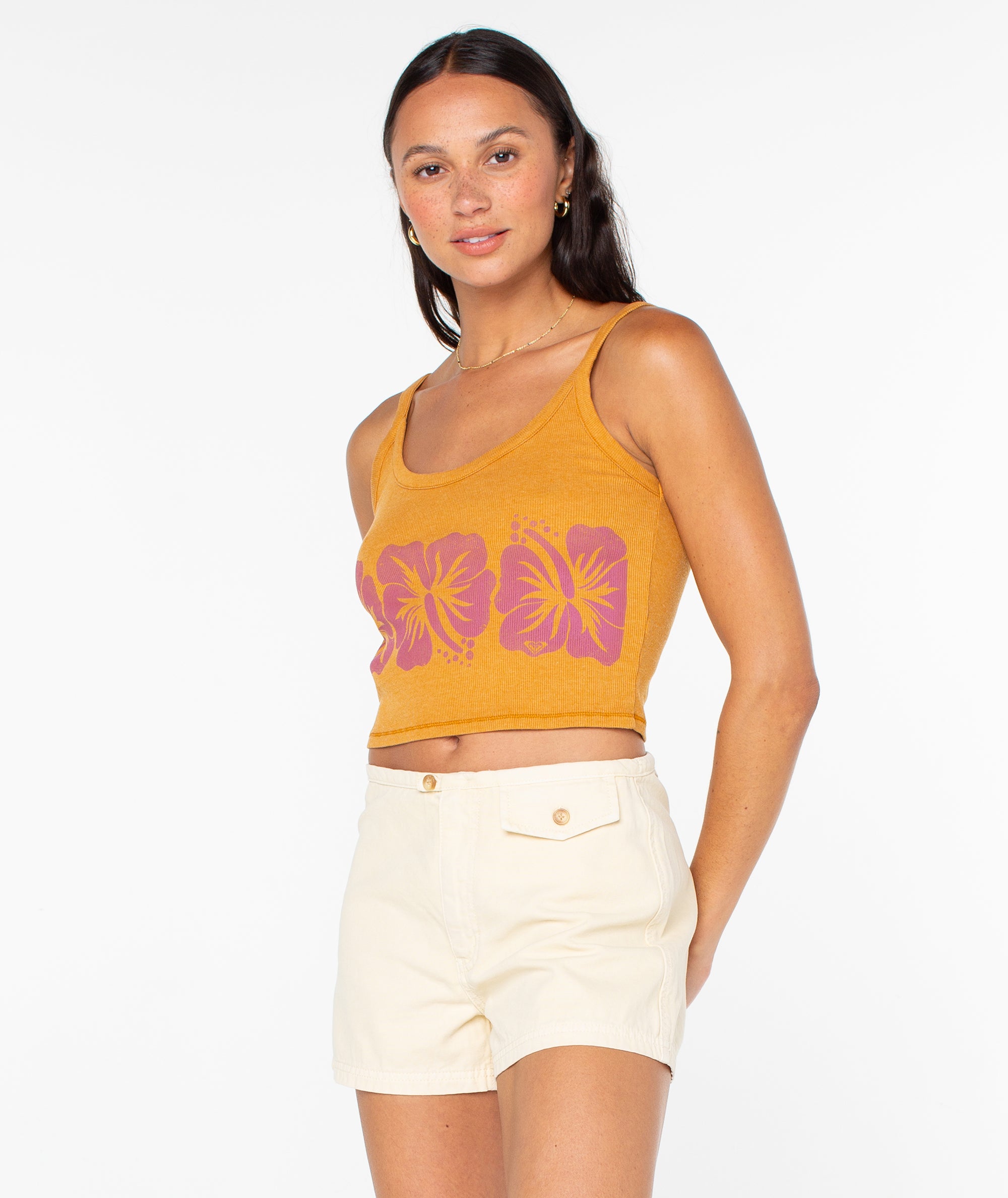Flower Block Wanderer Tank - Roxy