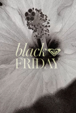 Black and white flower with black Friday text overlay