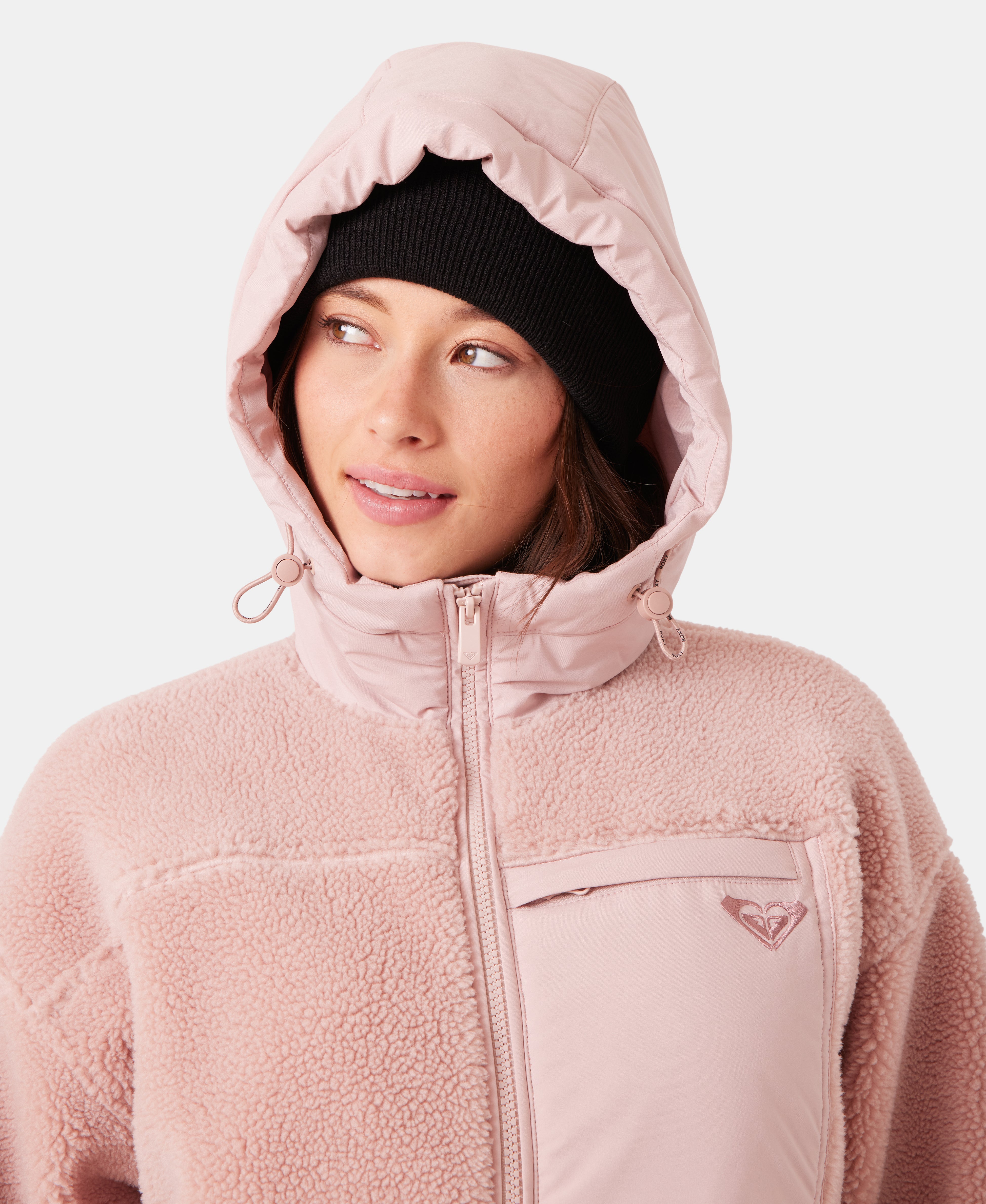 Everest Hooded Sherpa Jacket - Roxy