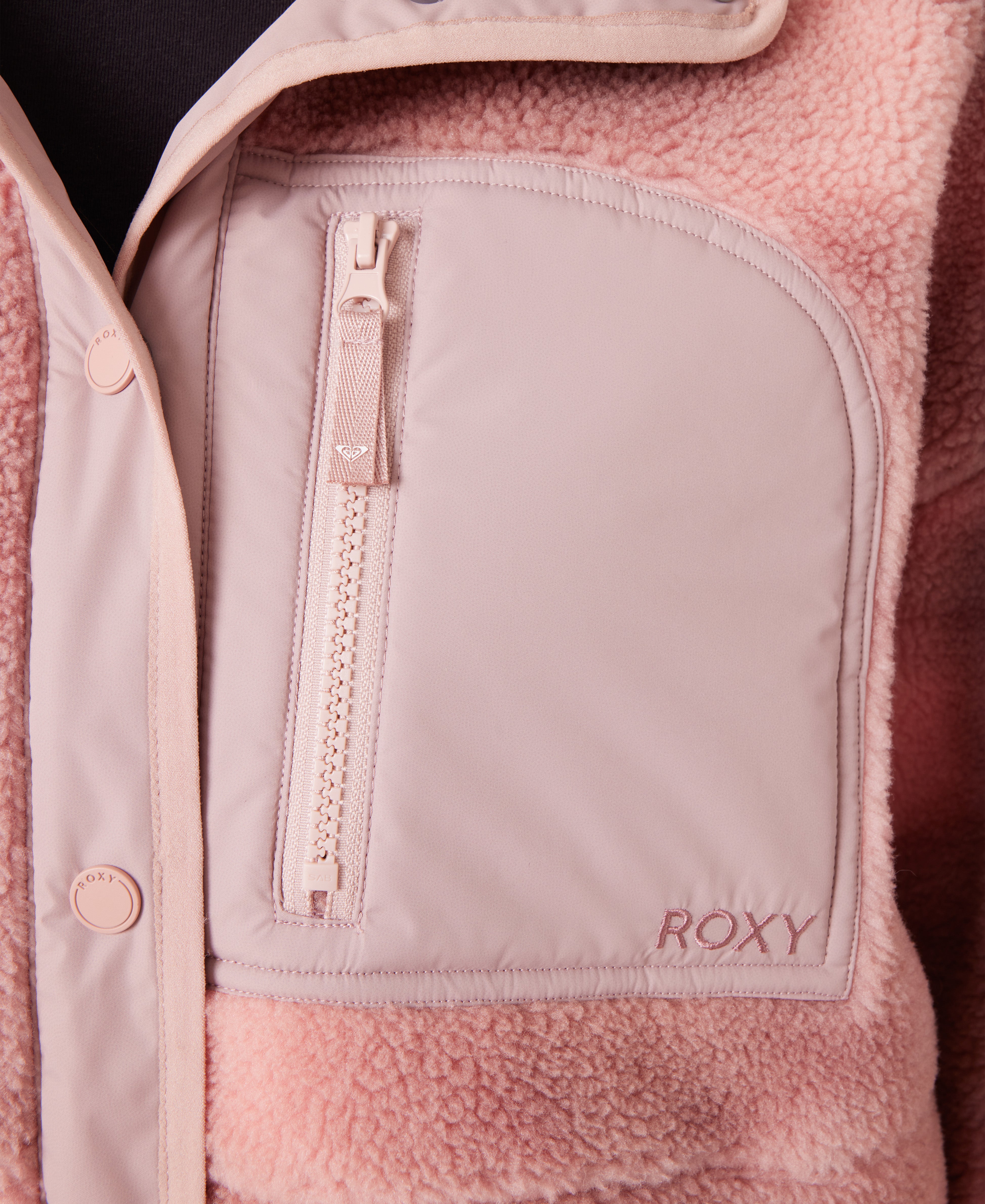 ローズ&ハーブ Everest Hooded Sherpa Jacket - Roxy