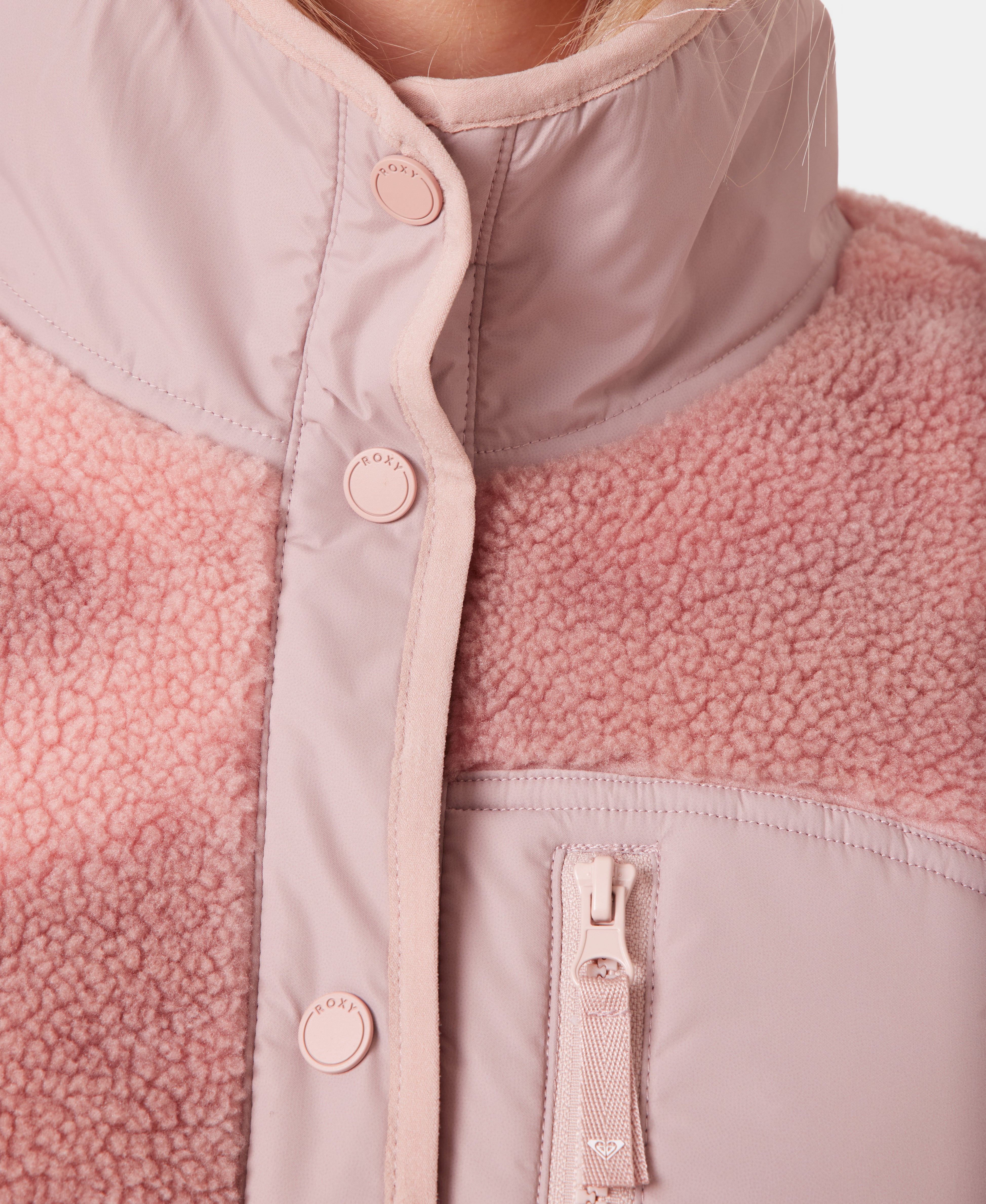 Everest Hooded Sherpa Jacket - Roxy Everest Hooded Sherpa Jacket - Roxy