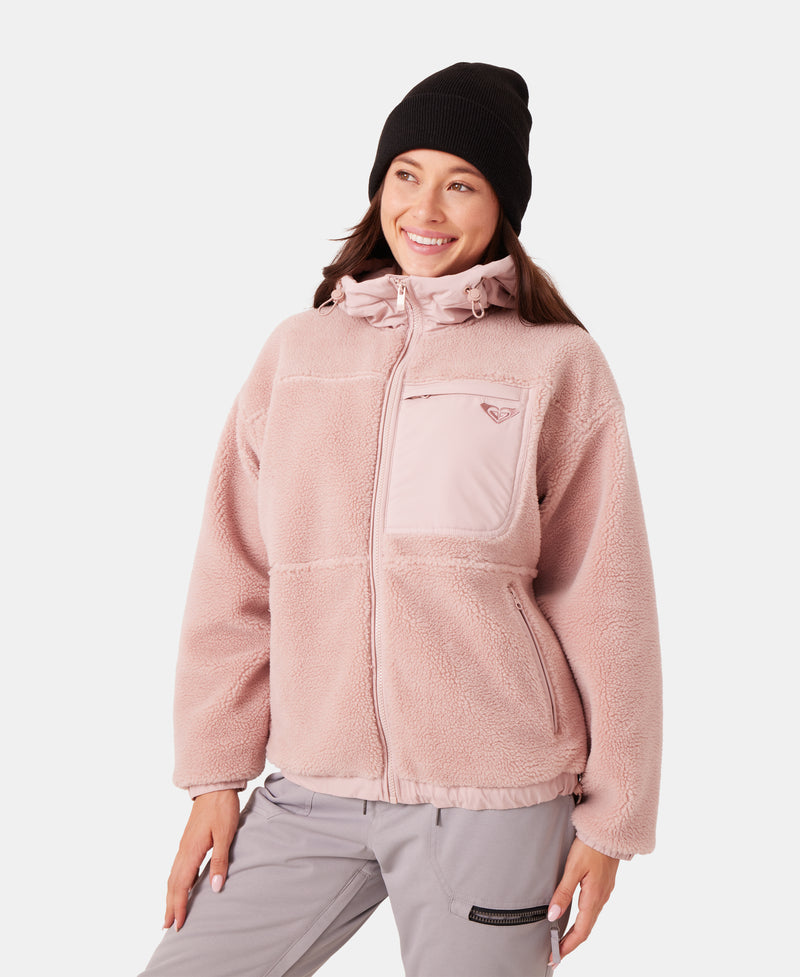 Everest Hooded Sherpa Jacket - Roxy