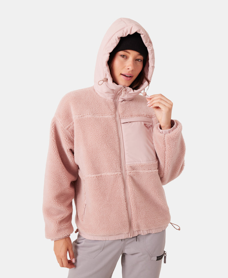 Everest Hooded Sherpa Jacket - Roxy