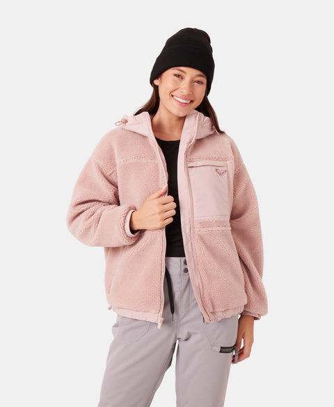 Everest Hooded Sherpa Jacket - Roxy