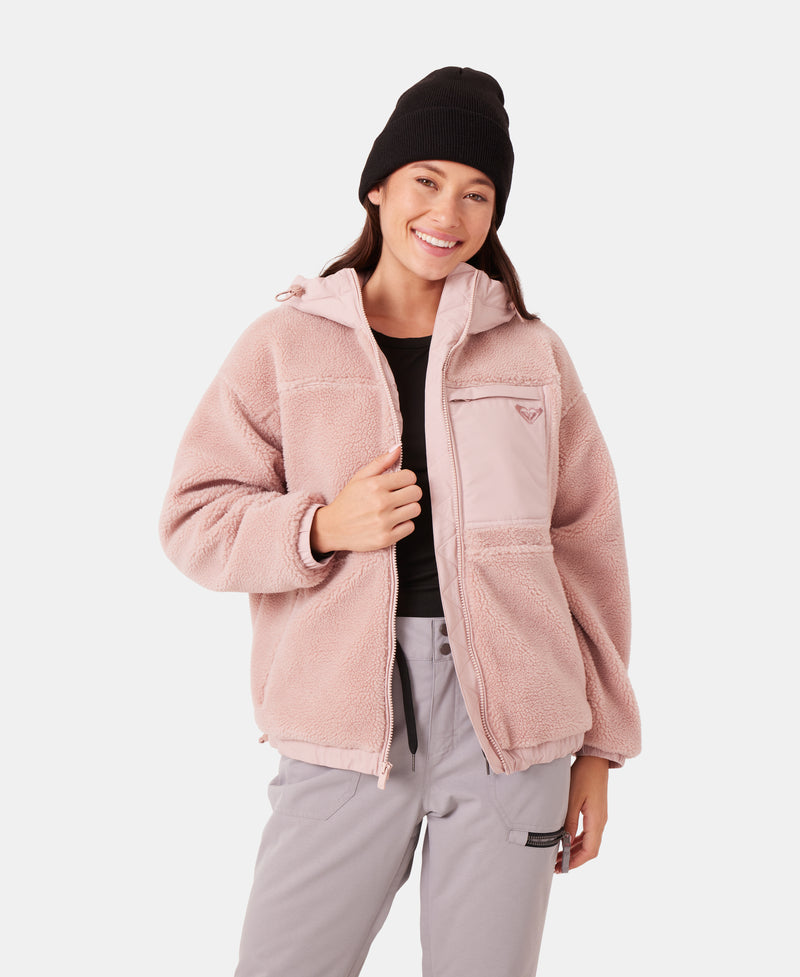 Everest Hooded Sherpa Jacket - Roxy