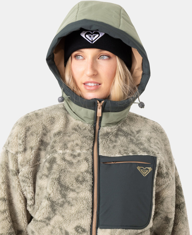Everest Hooded Sherpa Jacket - Roxy