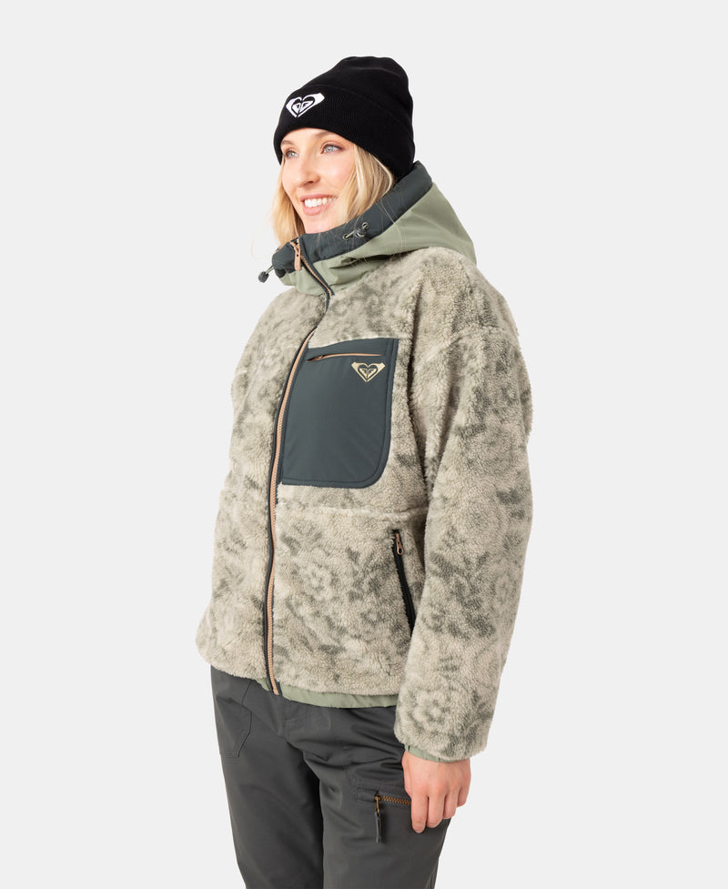 Everest Hooded Sherpa Jacket - Roxy