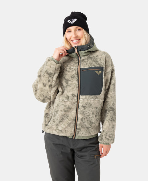 Everest Hooded Sherpa Jacket - Roxy