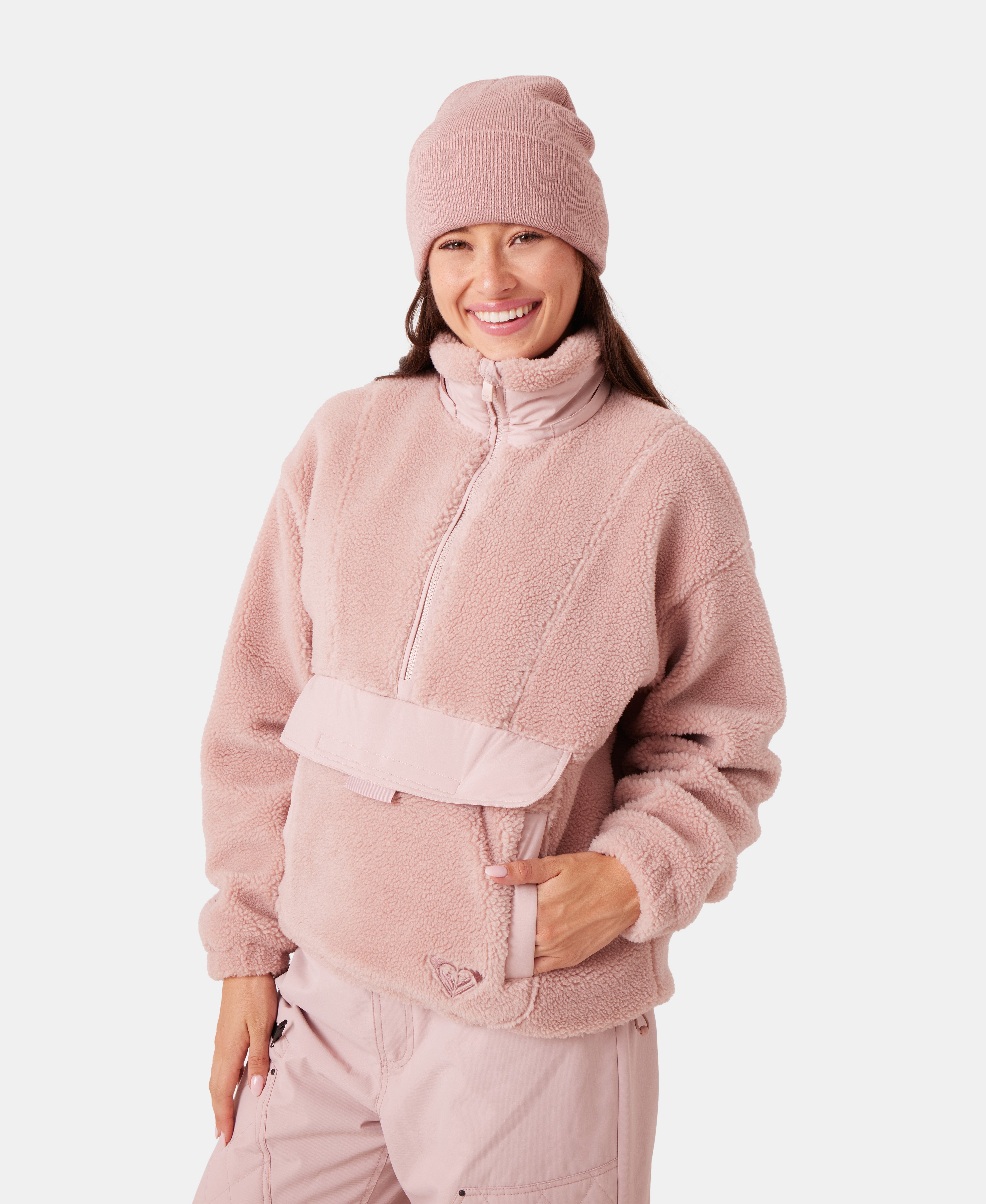 Rita Half Zip Sherpa Anorak - Roxy