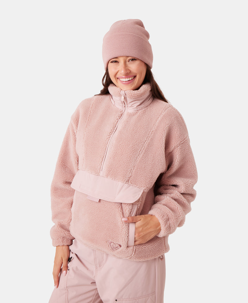Rita Half Zip Sherpa Anorak - Roxy