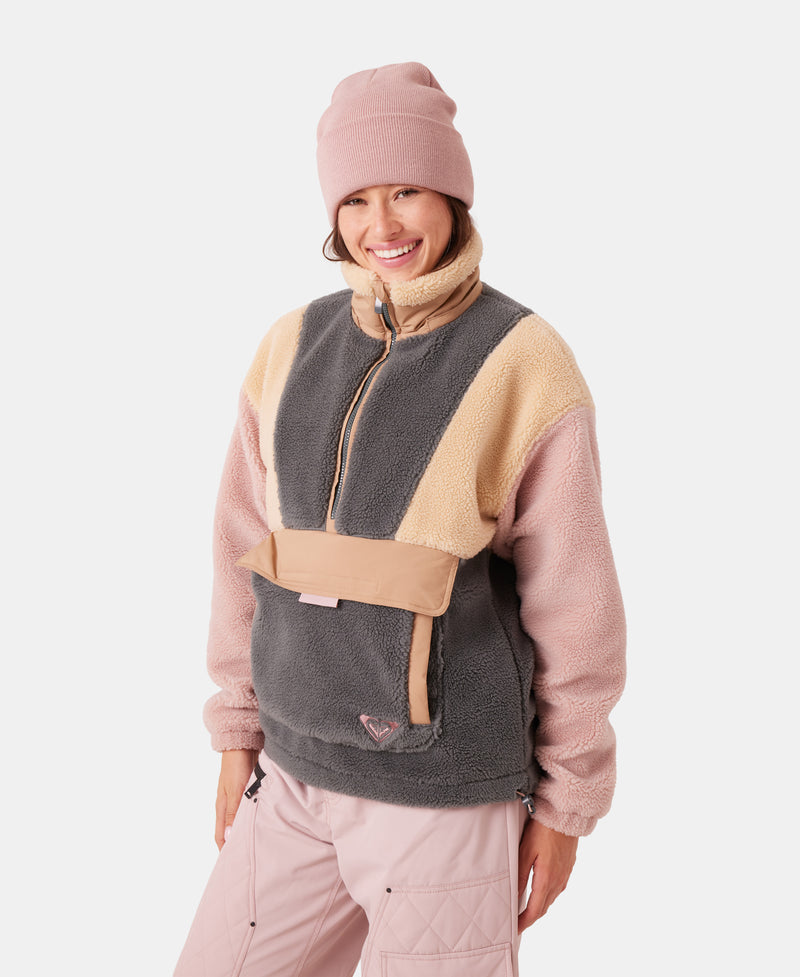 Rita Half Zip Sherpa Anorak - Roxy