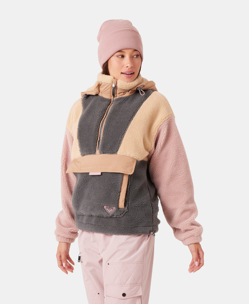 Rita Half Zip Sherpa Anorak - Roxy