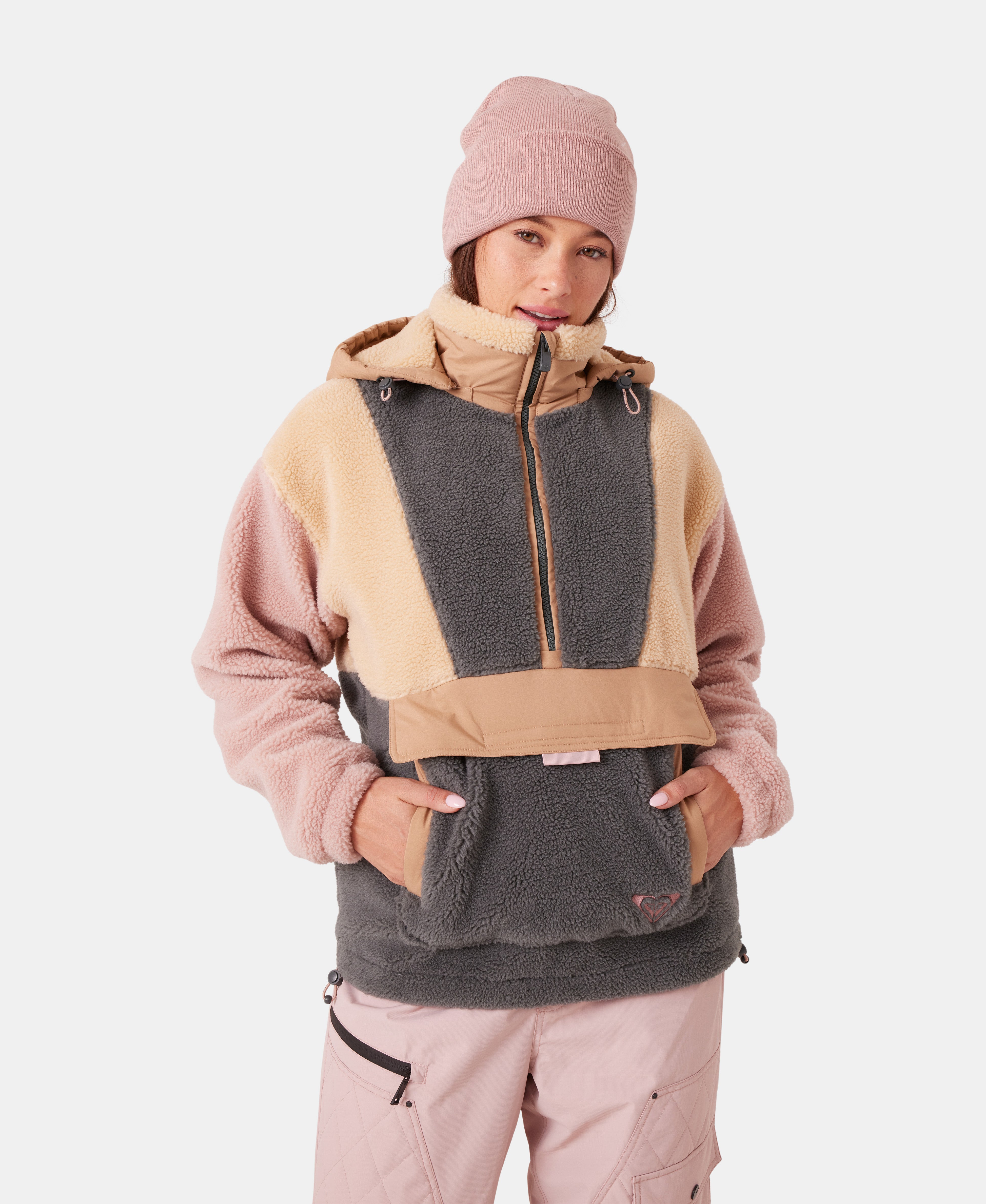 Rita Half Zip Sherpa Anorak - Roxy