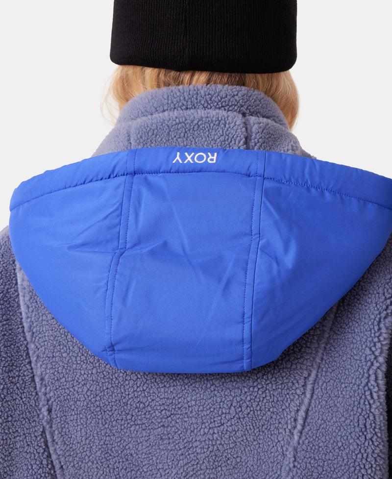 Rita Half Zip Sherpa Anorak - Wind - Roxy