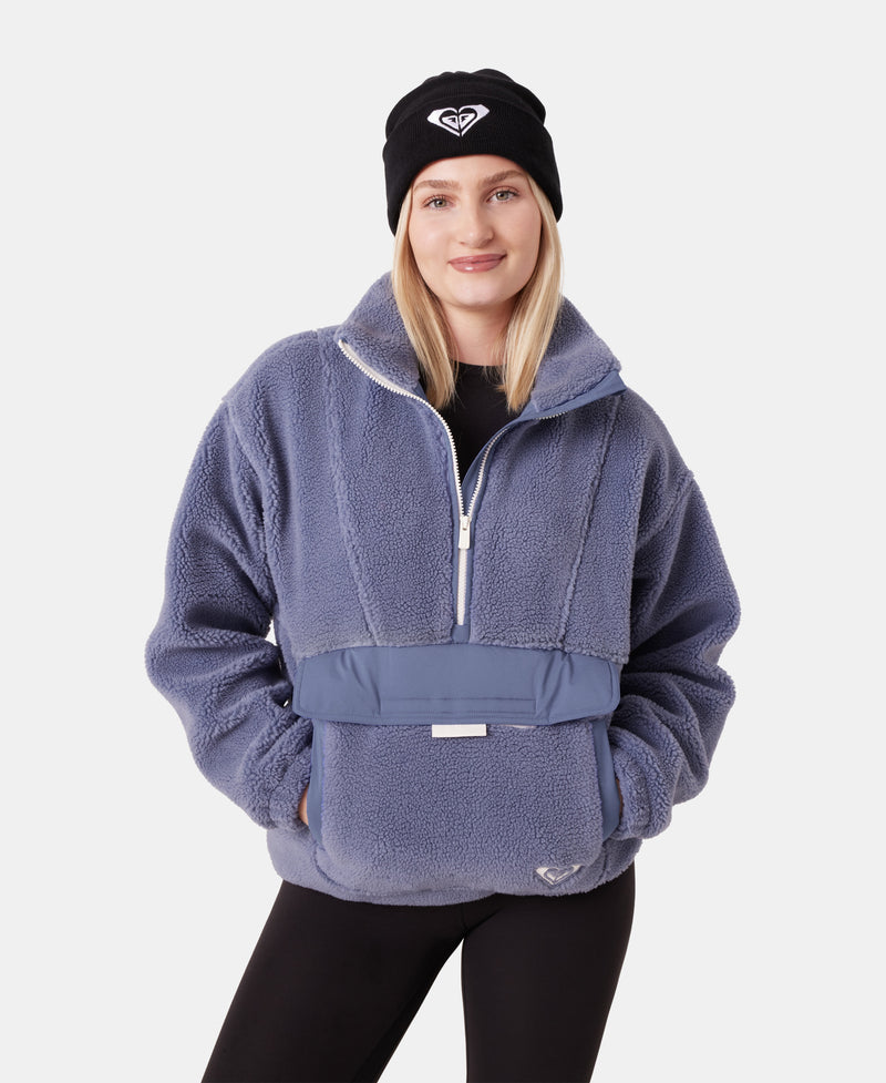 Rita Half Zip Sherpa Anorak - Roxy