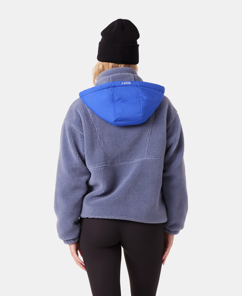 Rita Half Zip Sherpa Anorak - Wind - Roxy