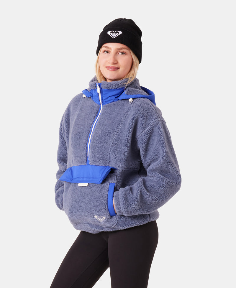 Rita Half Zip Sherpa Anorak - Wind - Roxy