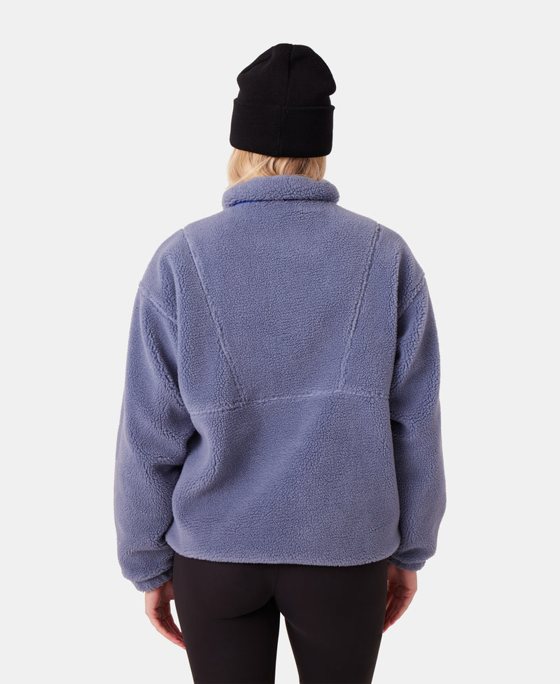 Rita Half Zip Sherpa Anorak - Wind - Roxy