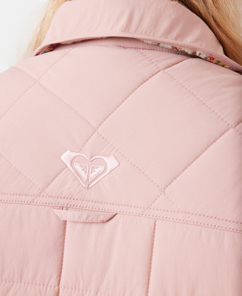 Alpine Quilted Shacket - Adobe Rose - Roxy