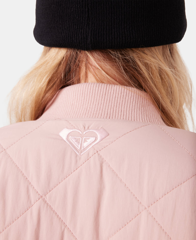Aurora Quilted Bomber - Adobe Rose - Roxy