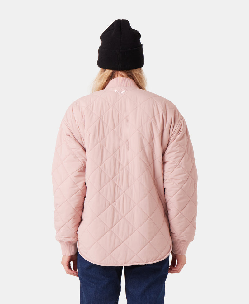 Aurora Quilted Bomber - Adobe Rose - Roxy