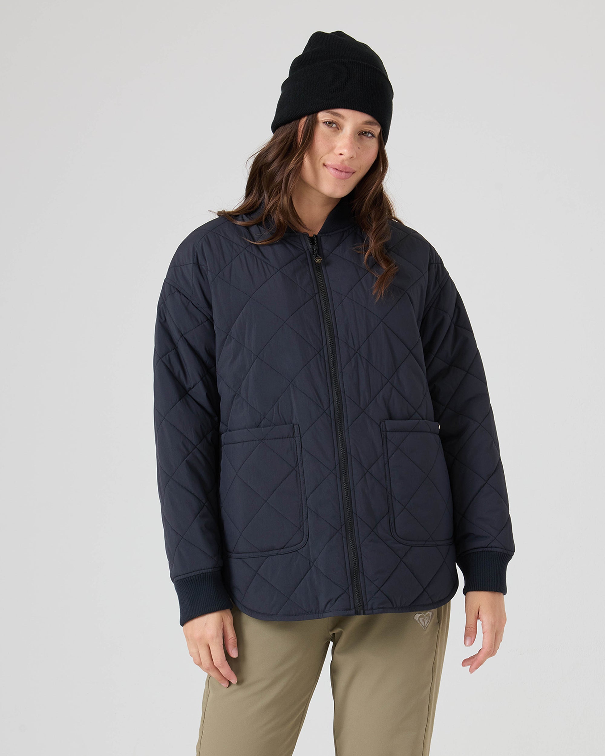 Aurora Quilted Bomber - Roxy
