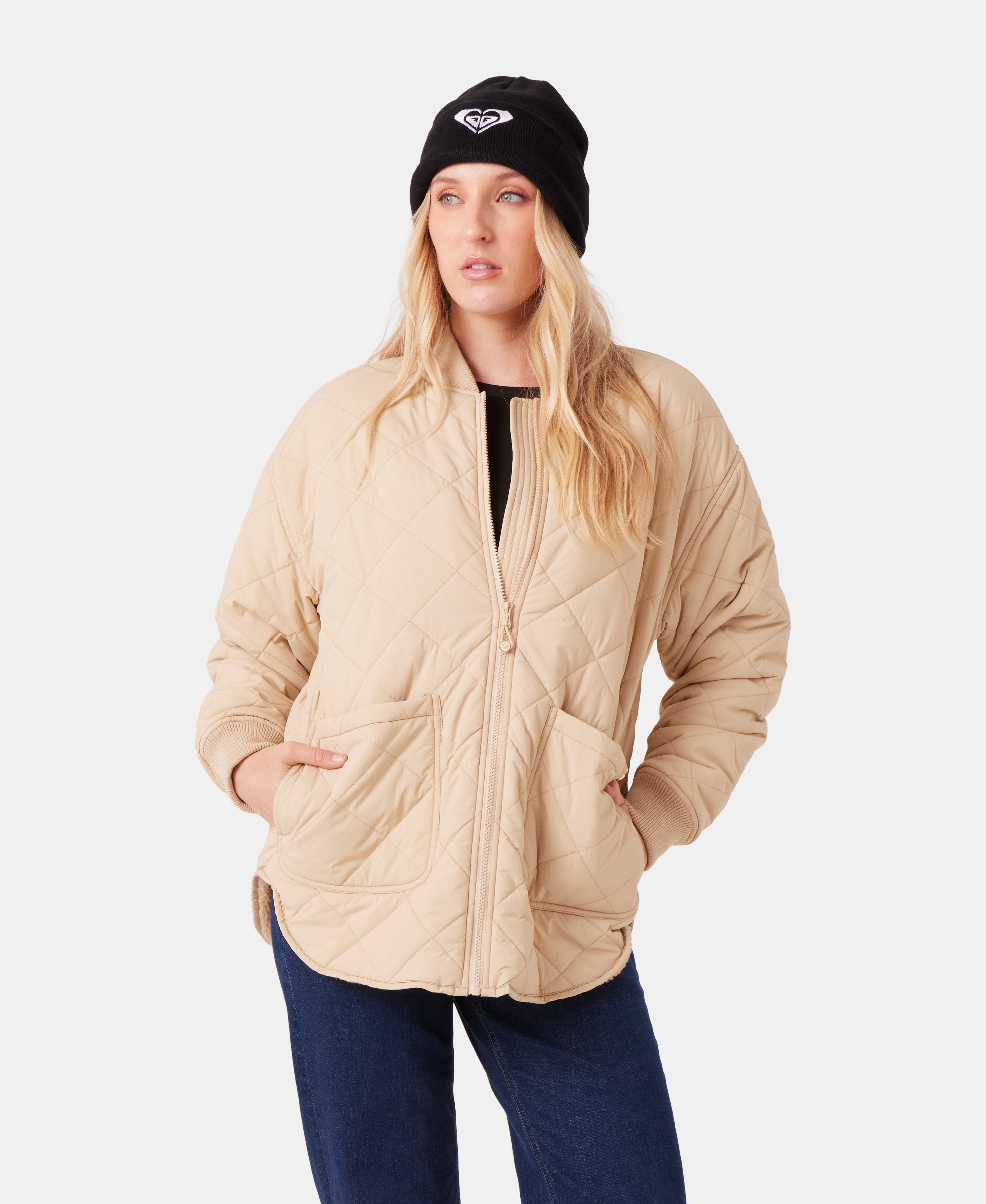 Aurora Quilted Bomber - Roxy