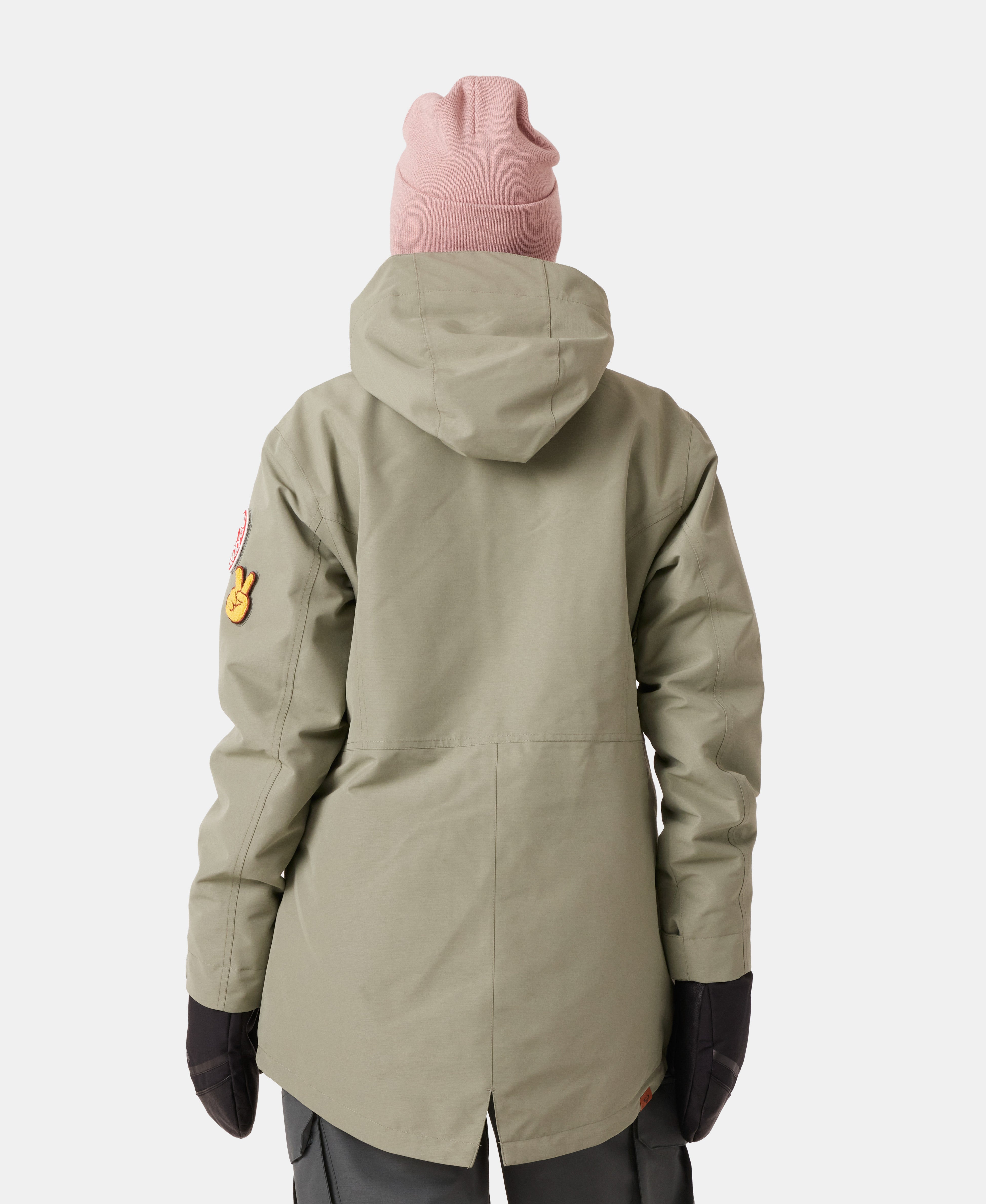 roughlow jacket ベージュ　ラフロー BICOLOR QUILTING NO COLLAR JACKET｜若年層向けゴルフアパレル