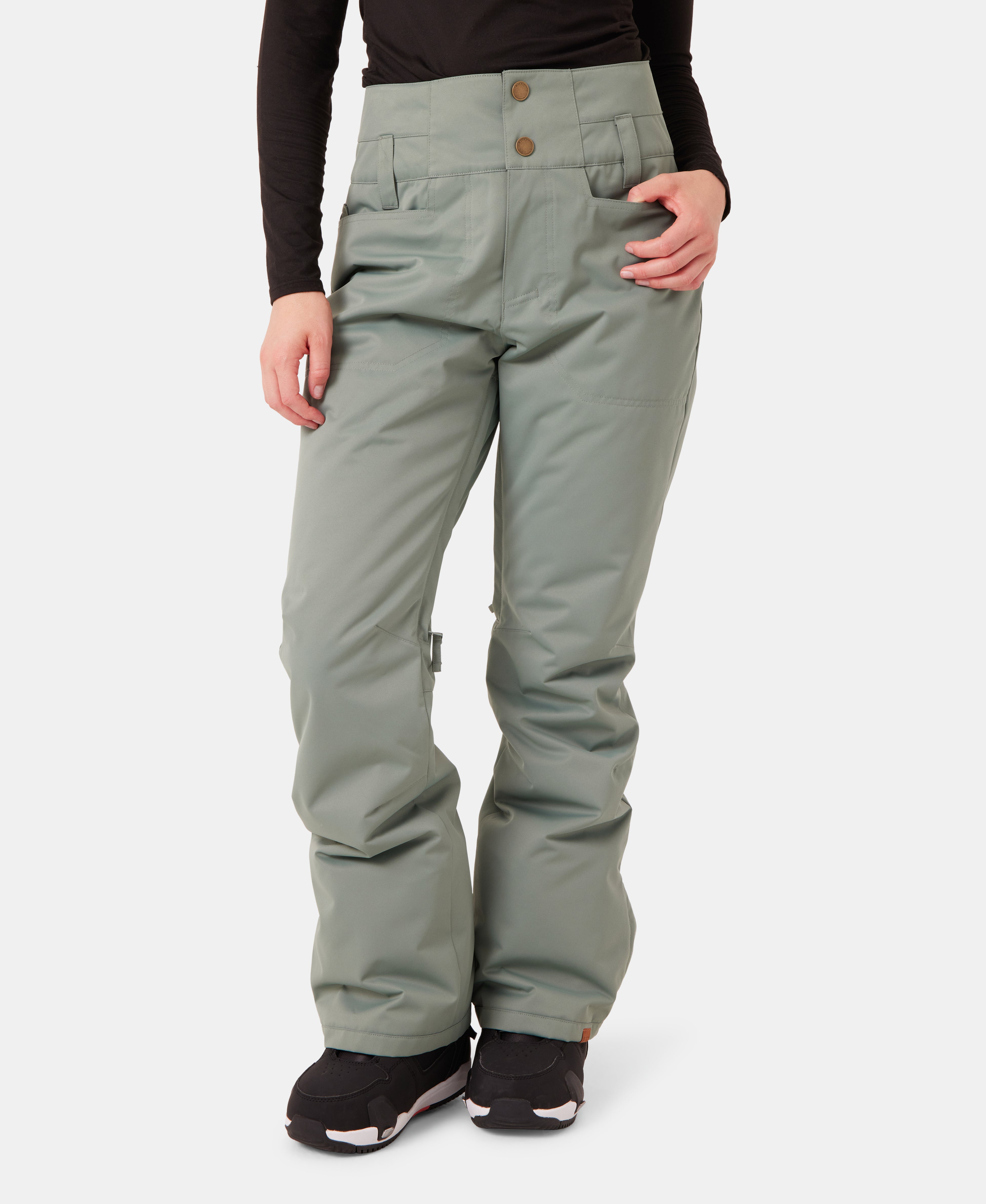 ROXY★未使用レディース用スノーボードパンツ Sサイズ チェック柄 Diversion Pant - Roxy