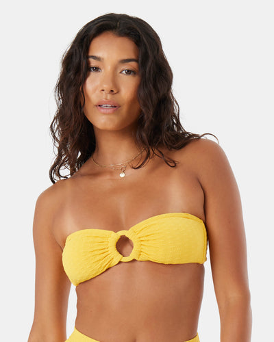 Haliewa Bandeau Bra Top Bikini Top - Roxy