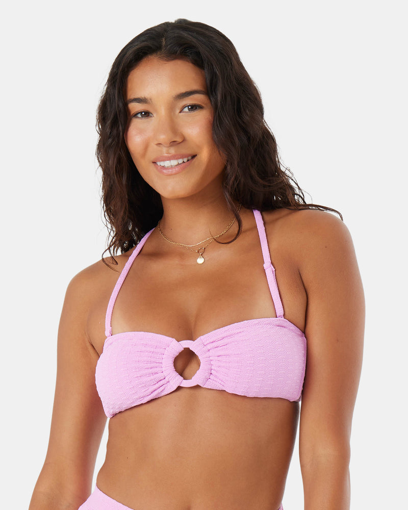 Haliewa Bandeau Bra Top Bikini Top - Roxy