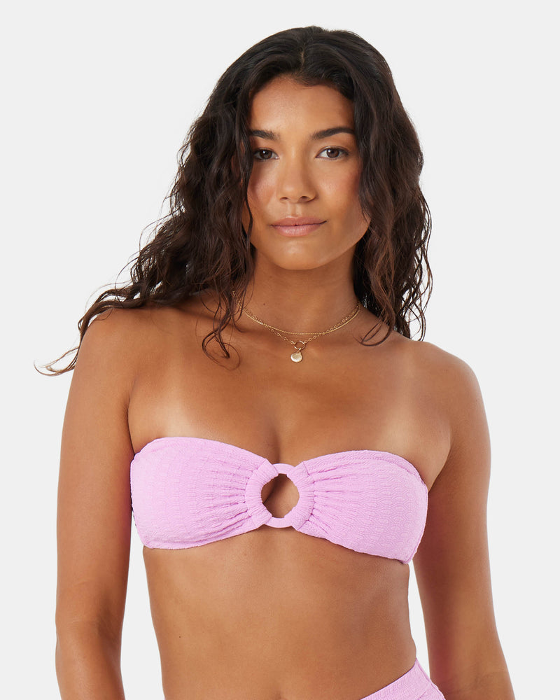 Haliewa Bandeau Bra Top Bikini Top - Roxy