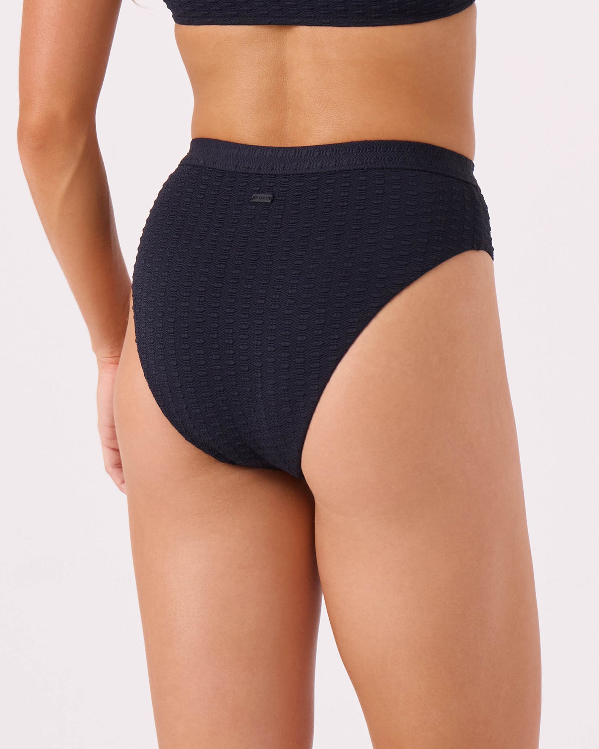 Haleiwa Banded High Waist Moderate Bikini Bottom - ROXY