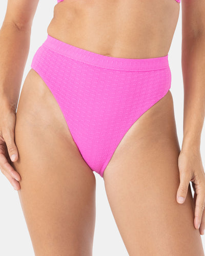 Haleiwa Banded High Waist Moderate Bikini Bottom - Roxy