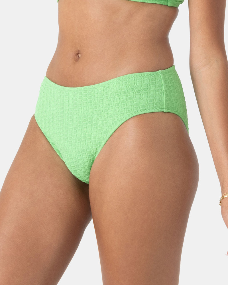 Haleiwa Hipster Full Bikini Bottom - Vibrant Green - Roxy