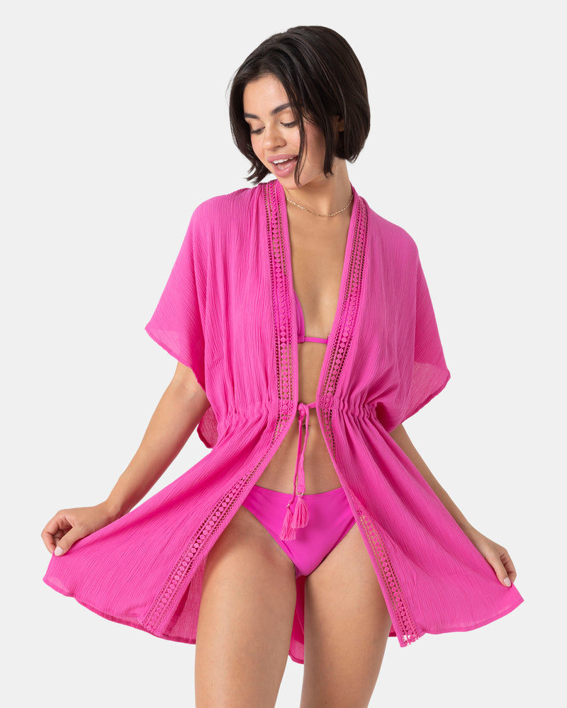 Sun Kissed Kimono Cover Up Dress - Roxy